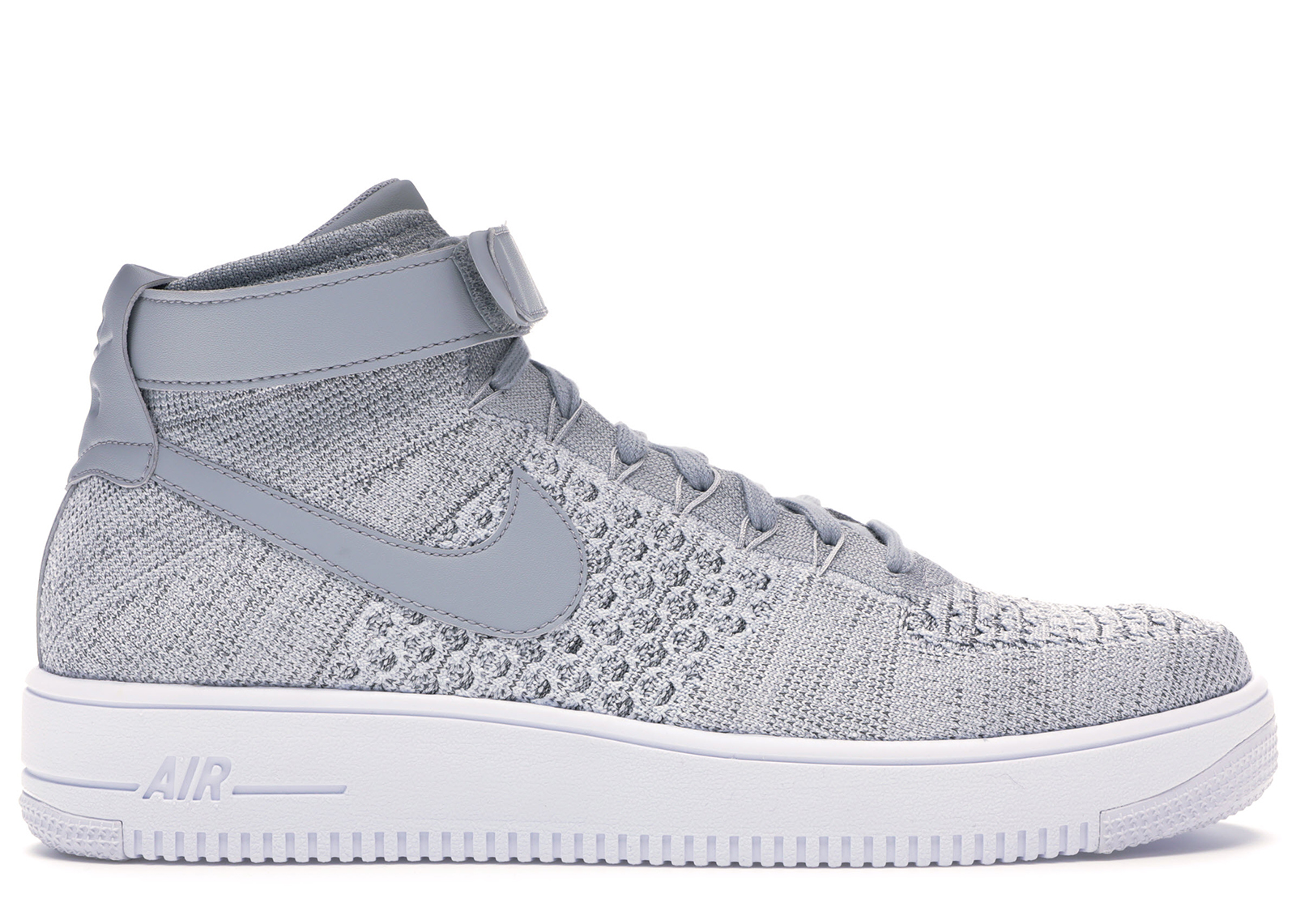 Nike air force one flyknit grey online