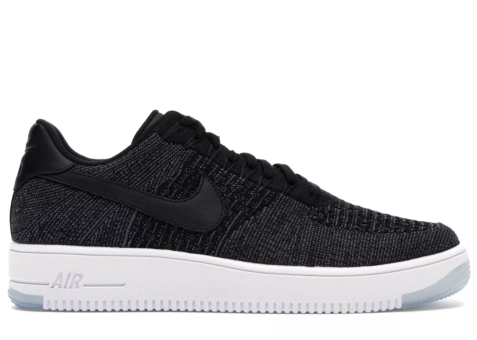 Nike Air Force 1 Flyknit Low Black White 817419 004