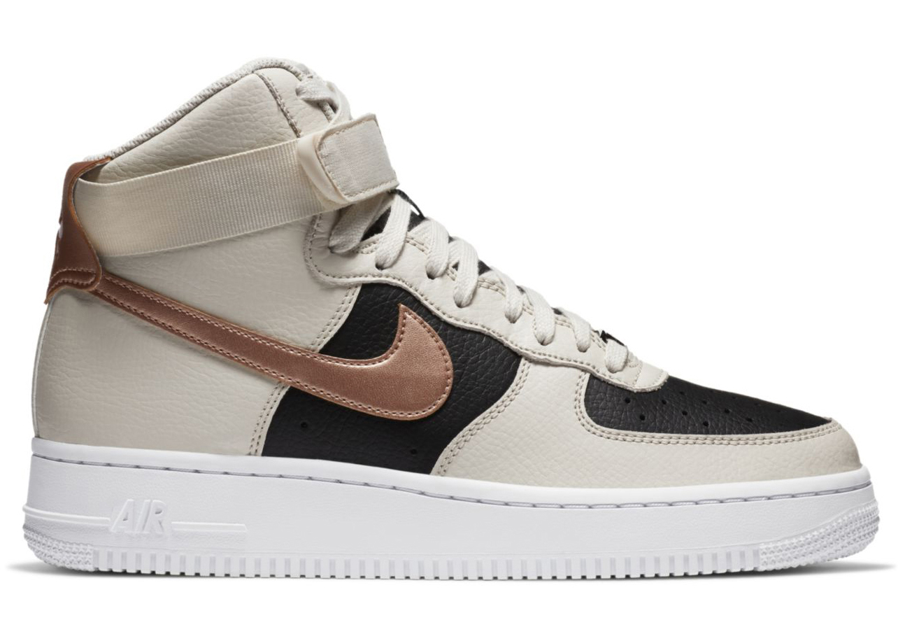 Nike air force 1 high black and brown on sale