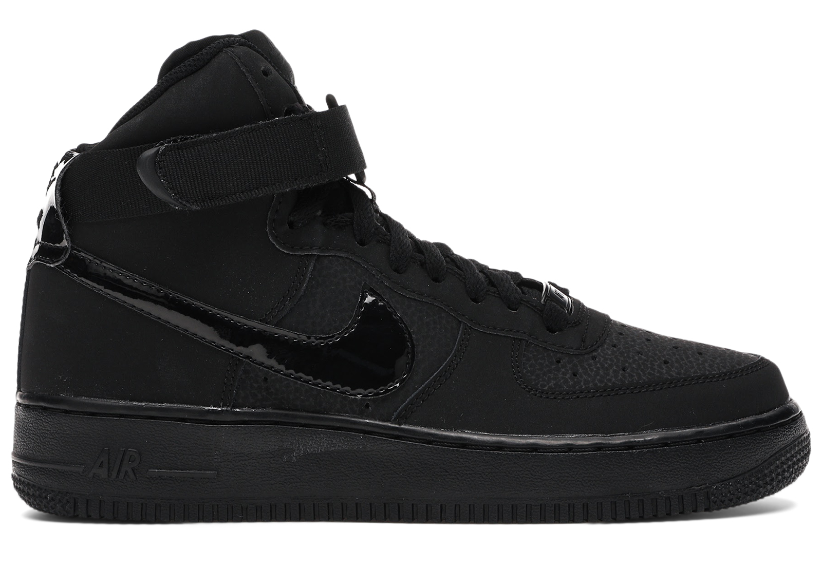 Nike Air Force 1 High Triple Black GS 653998 001