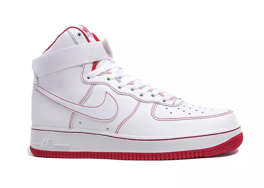 Nike air force 1 high red white online