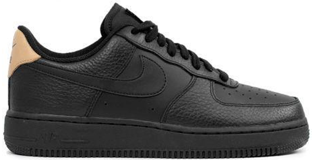 Nike air force 1 black and tan on sale