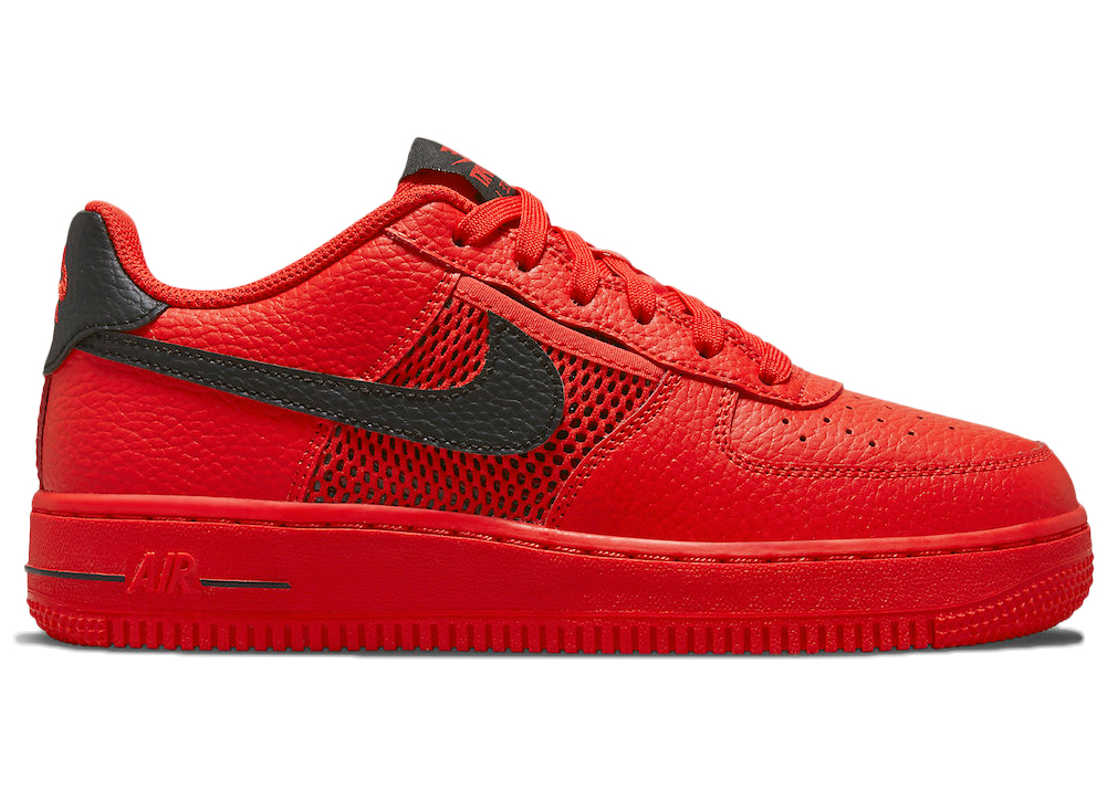 Nike Air Force 1 Low Mesh Pocket Habanero Red GS DH9596 600