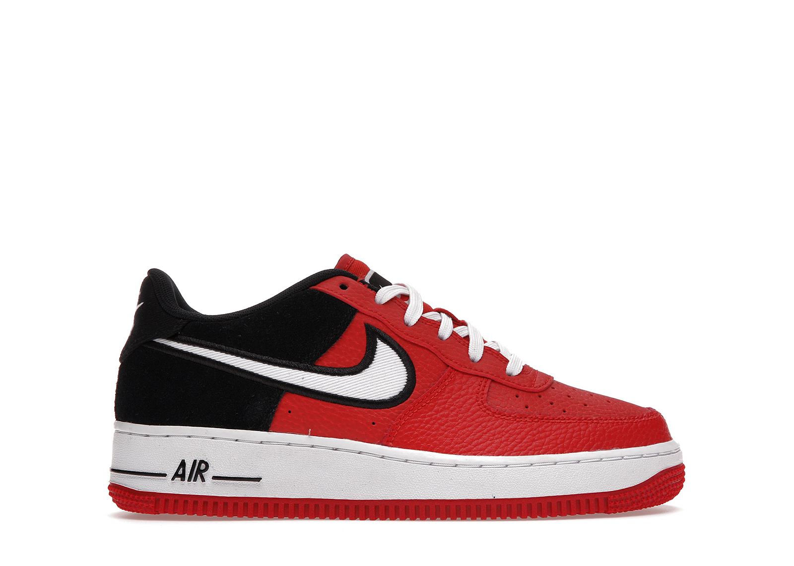 Nike air force 1 black red white on sale