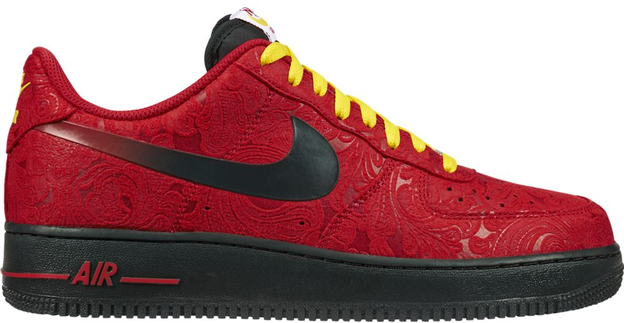 Nike air force 1 red paisley on sale