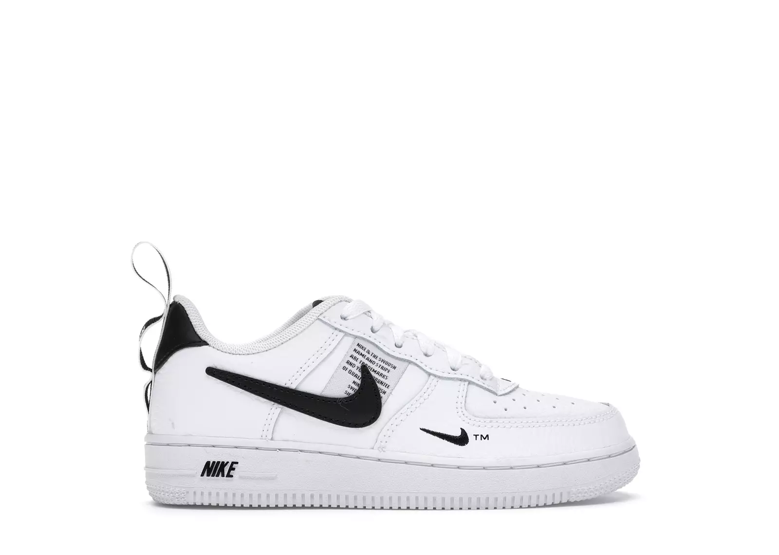 Nike Air Force 1 Low Utility White Black PS AV4272 100