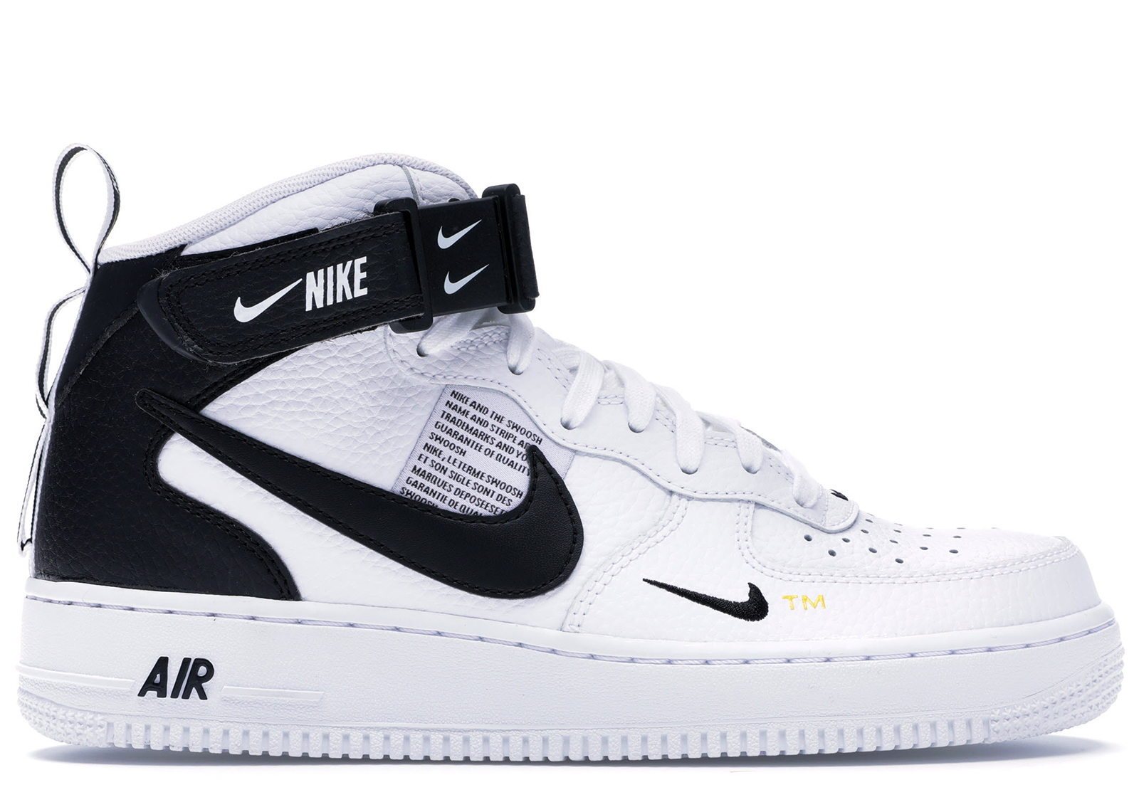 Nike Air Force 1 Mid Utility White Black 804609 103