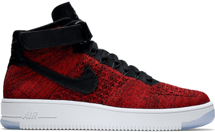 Nike Air Force 1 Ultra Flyknit Mid University Red Black 817420 600