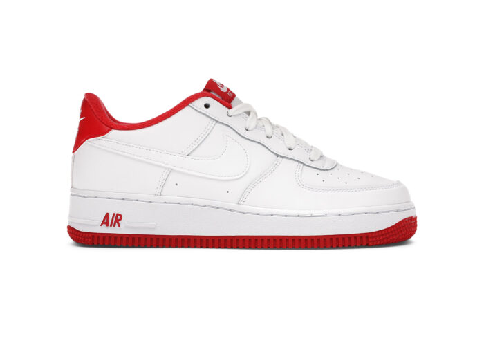 Nike air force 1 white with red online