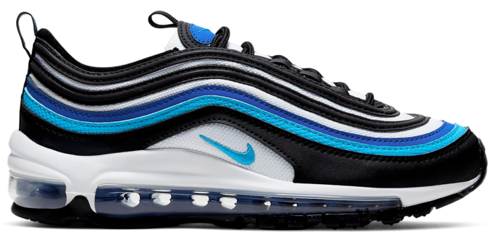 Nike Air Max 97 Black Hyper Blue Oracle Aqua GS 921522 019