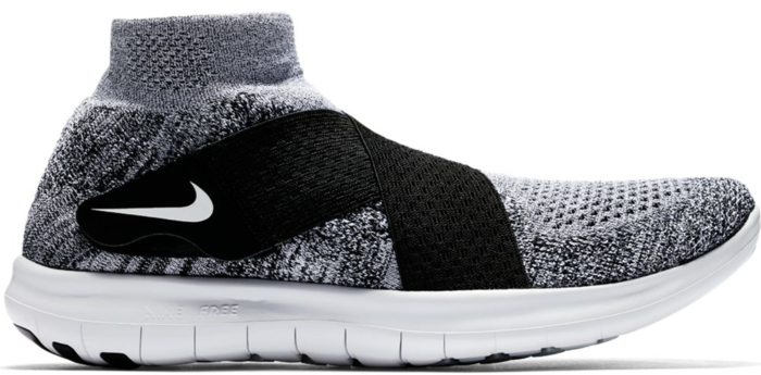 Nike Free RN Motion Flyknit 2017 Black White 880845 001