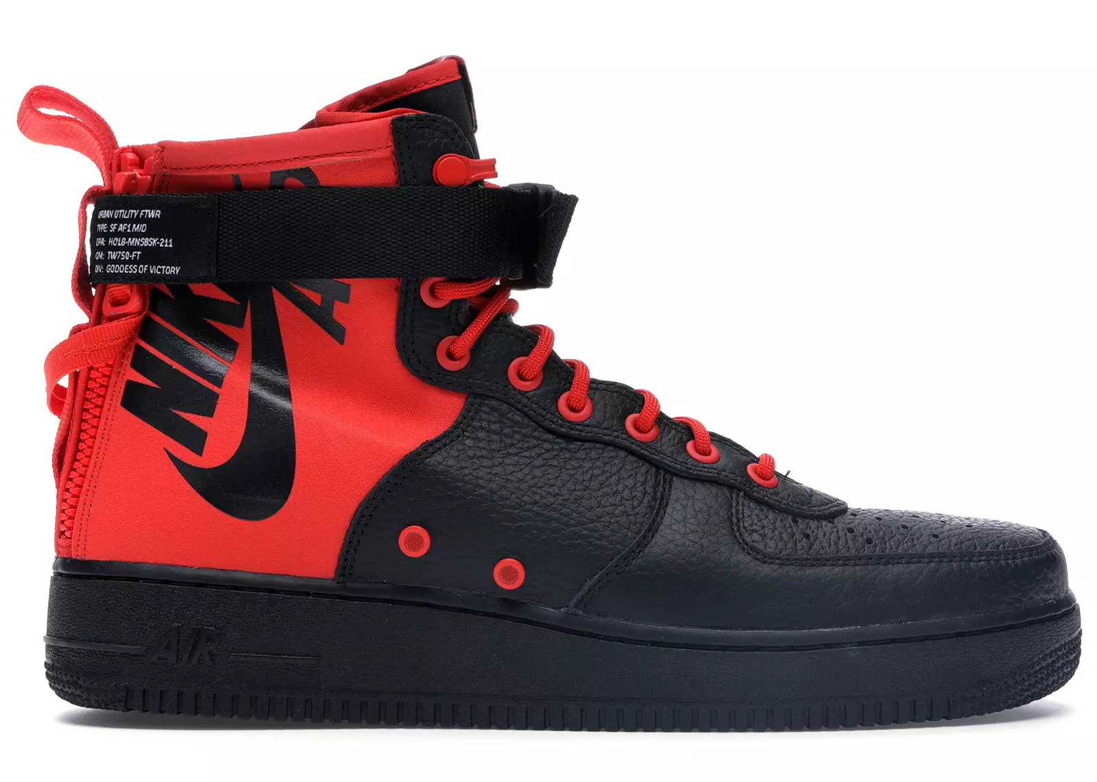 Nike SF Air Force 1 Mid Habanero Red Black 917753 601