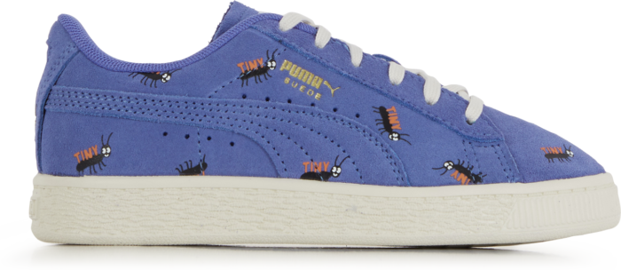 Puma suede bleu best sale rouge