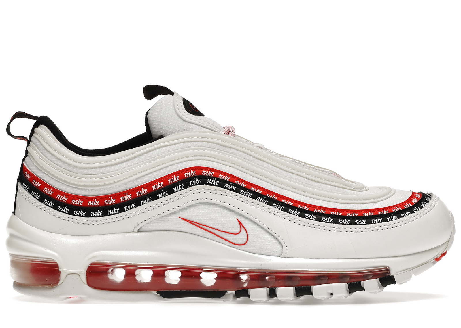 Nike Air Max 97 Sketch Logo White Black Red CK9397 100