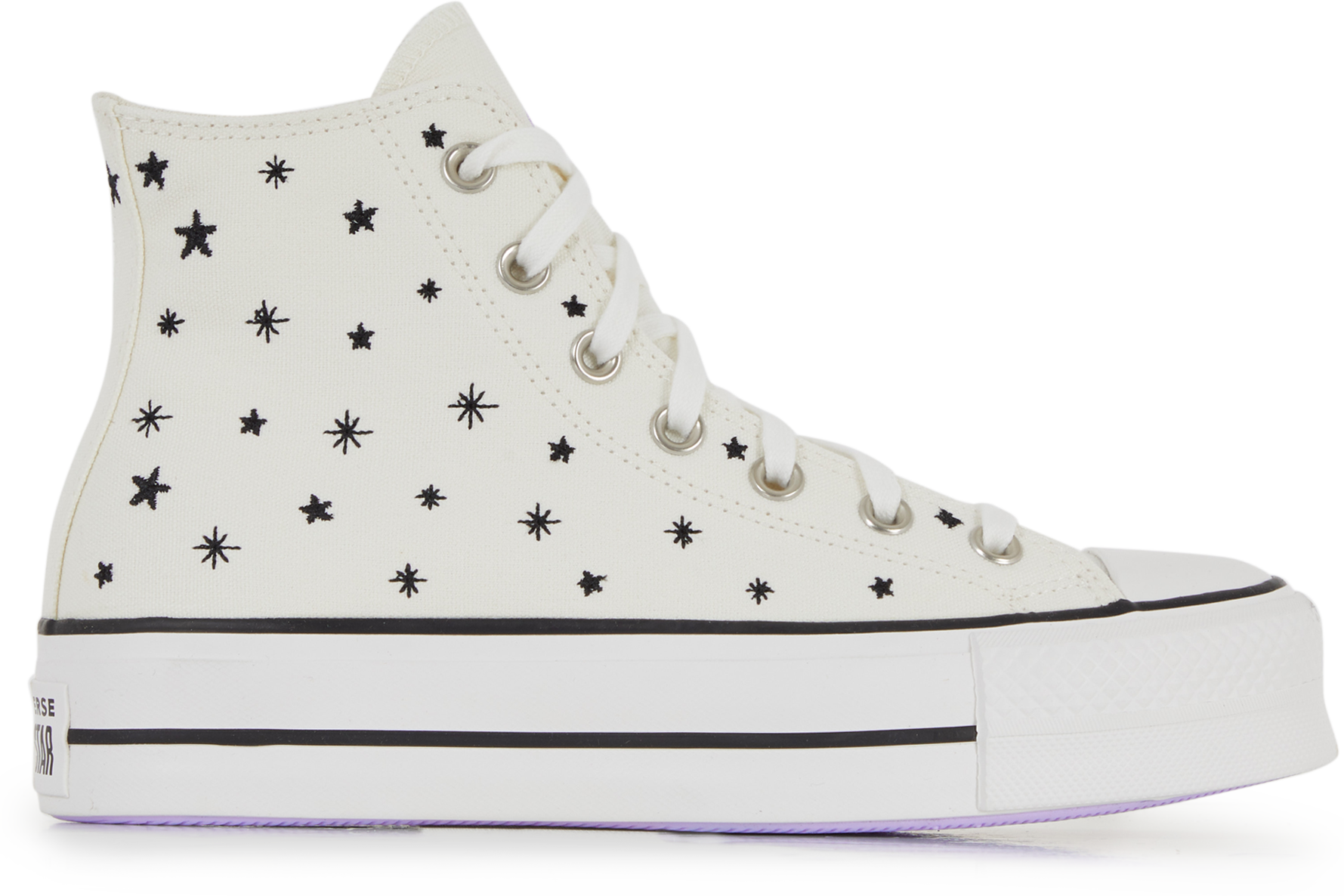 Converse Chuck Taylor All Star Lift Hi Crystal En Blanc A03724C