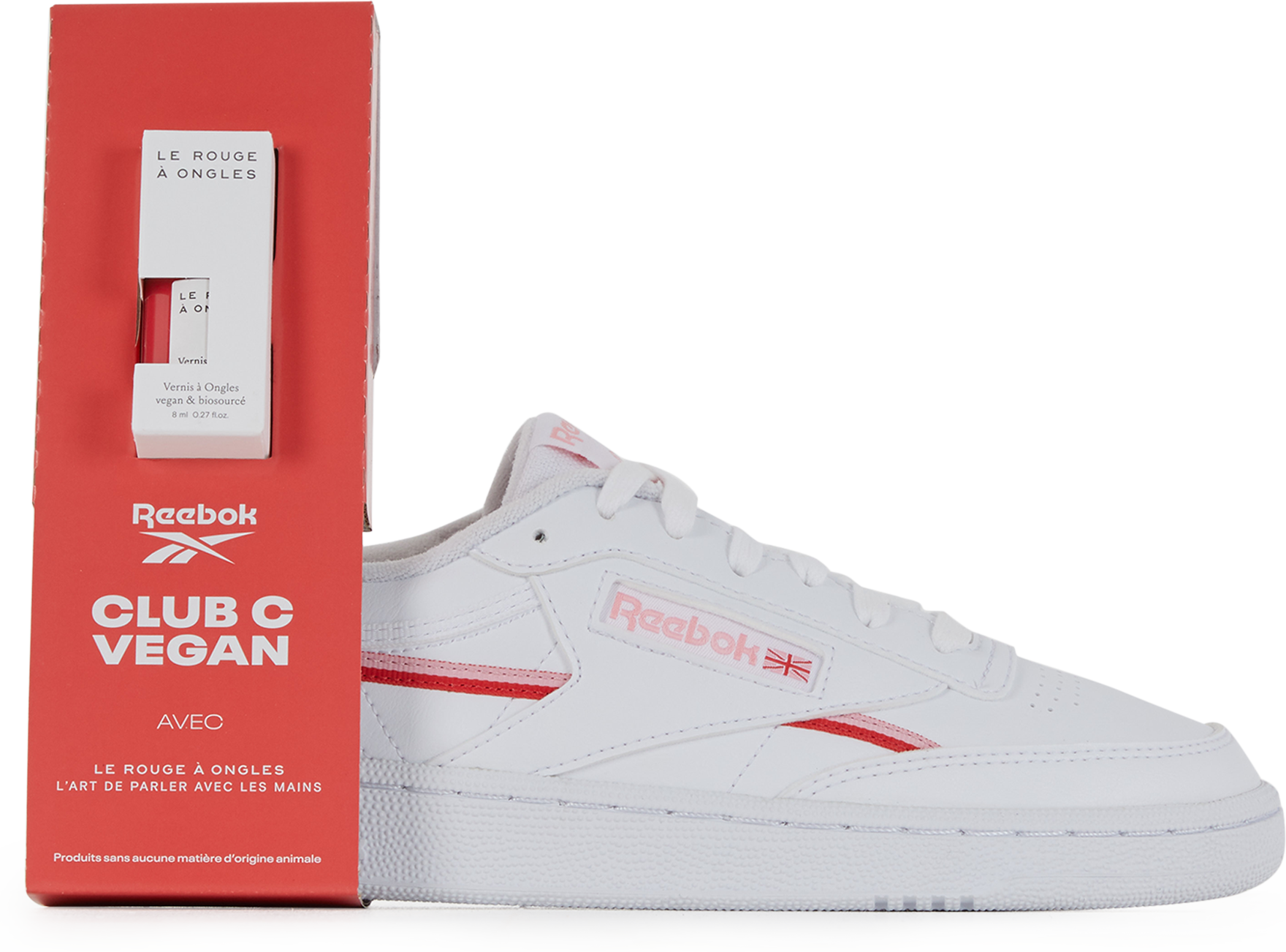 Reebok Club C 85 Vegan X Le Rouge A Ongles Blanc rose GW0930