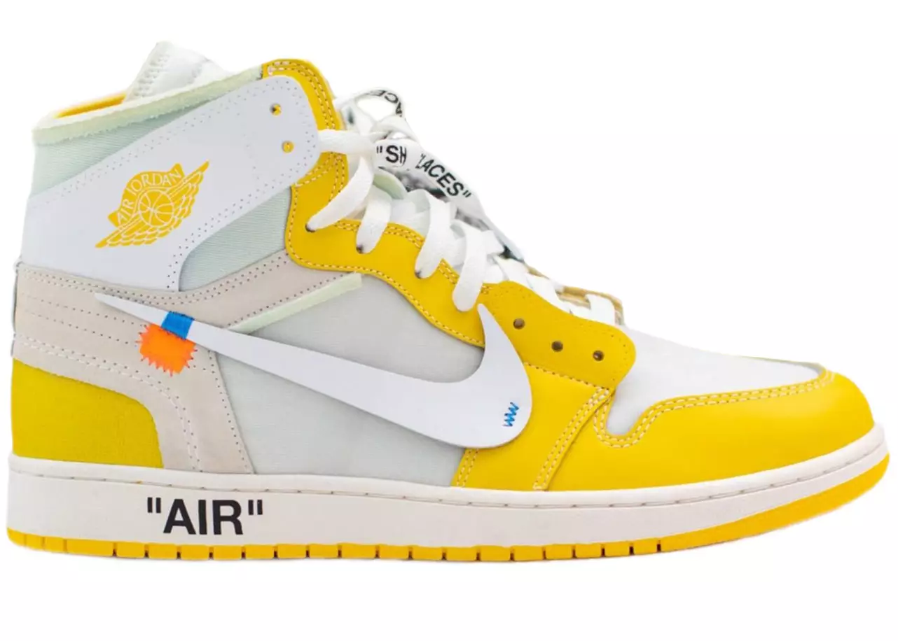 Air Jordan 1 Retro High Off White Canary Yellow AQ0818 149